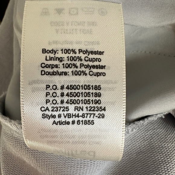 Aritzia Wilfred Ecoulement Cropped Wide Leg Open Tie Back Blue / Gray Jumpsuit 2 - Picture 12 of 12